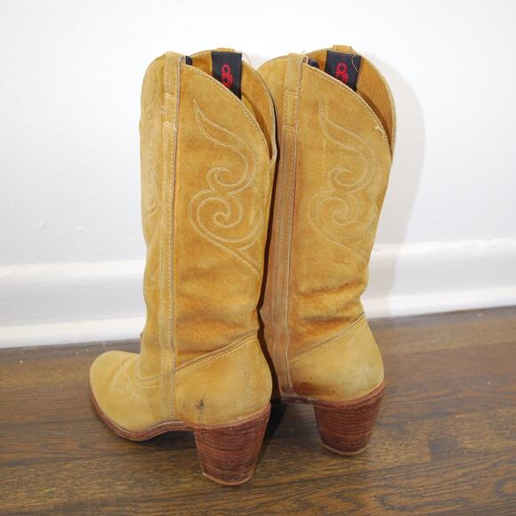 Vintage 70s Dingo Cowboy Boots ACME Camel Tan Western - Picture 10 of 10